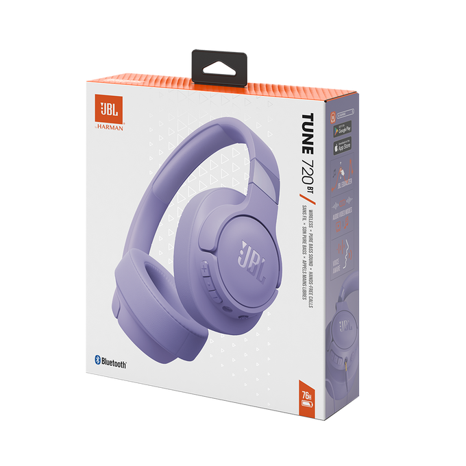 JBL TUNE 720BT ワイヤレスヘッドホン パープル JBL Tune 720BT | Draadloze over-ear koptelefoon
