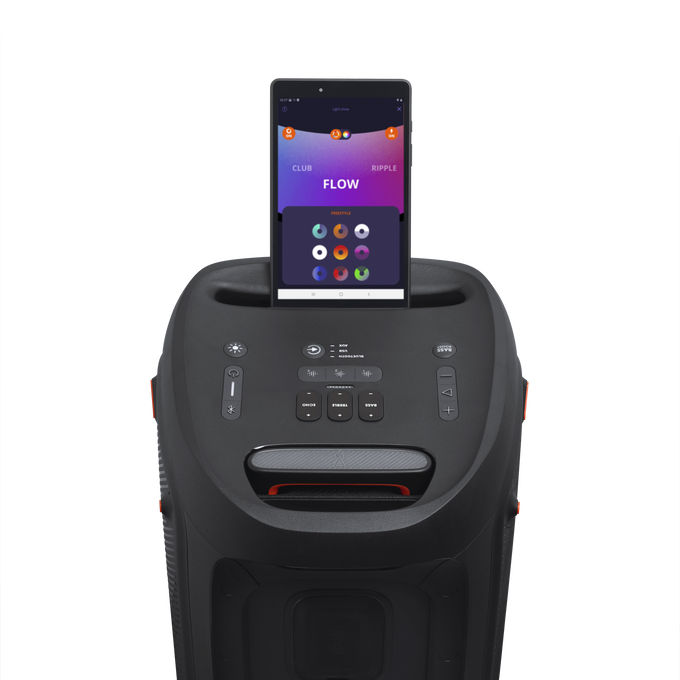 JBL Partybox 310 - Black - Portable party speaker with dazzling lights and powerful JBL Pro Sound - Detailshot 2 image number null