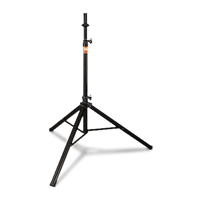 JBL Tripod Stand (Manual Assist) - Black - Aluminum Tripod Speaker Stand with Secure Locking Pin and 150 lbs Load Capacity - Hero image number null