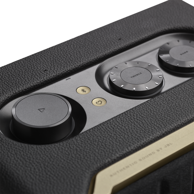 JBL Authentics 200 - Black - Smart home speaker with Wi-Fi, Bluetooth and Voice Assistants with retro design - Detailshot 5 image number null