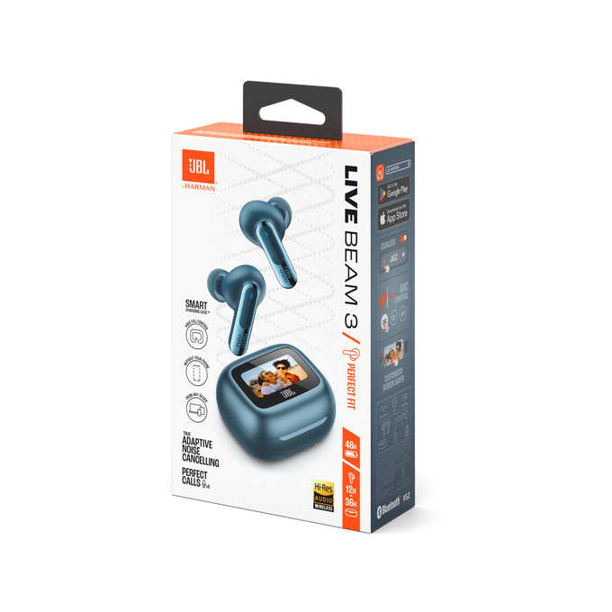 JBL Live Beam 3 | Volledig draadloze oordopjes met closed-stick