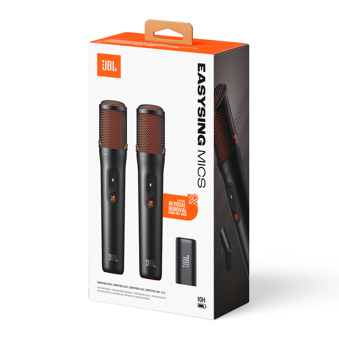 その他 jbl microphone wireless JBL EasySing Mics | Twee draadloze AI-gestuurde microfoons met