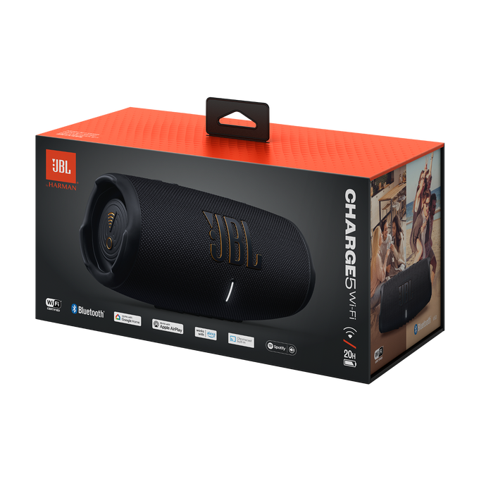 JBL Charge 5 Wi-Fi - Black - Portable Wi-Fi and Bluetooth speaker - Detailshot 7 image number null