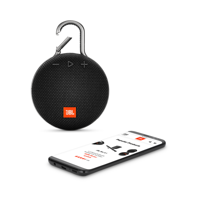 JBL Clip 3 - Midnight Black - Portable Bluetooth® speaker - Detailshot 1 image number null