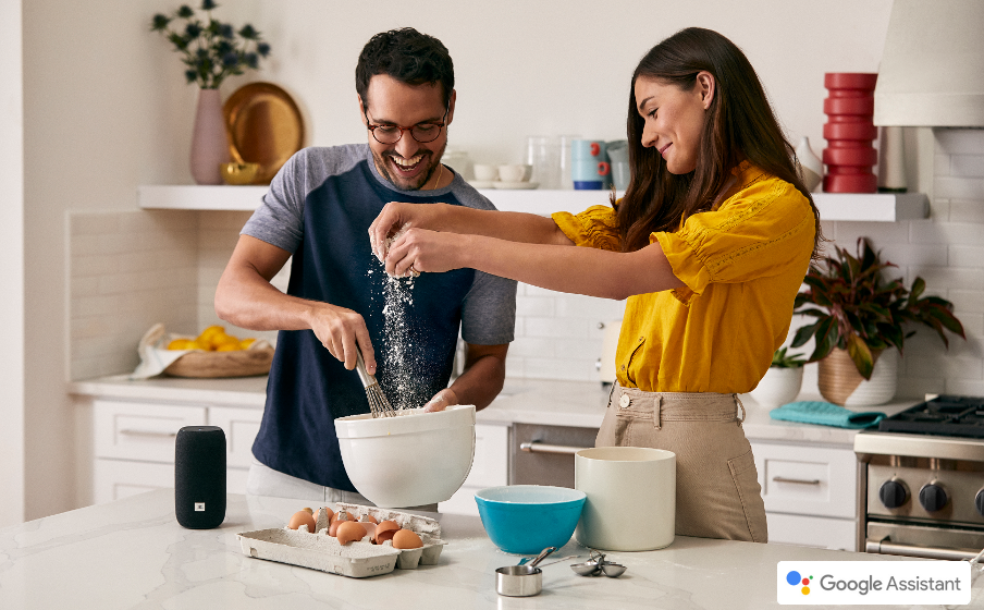 JBL Link Portable Handsfree hulp van de Google Assistent - Image
