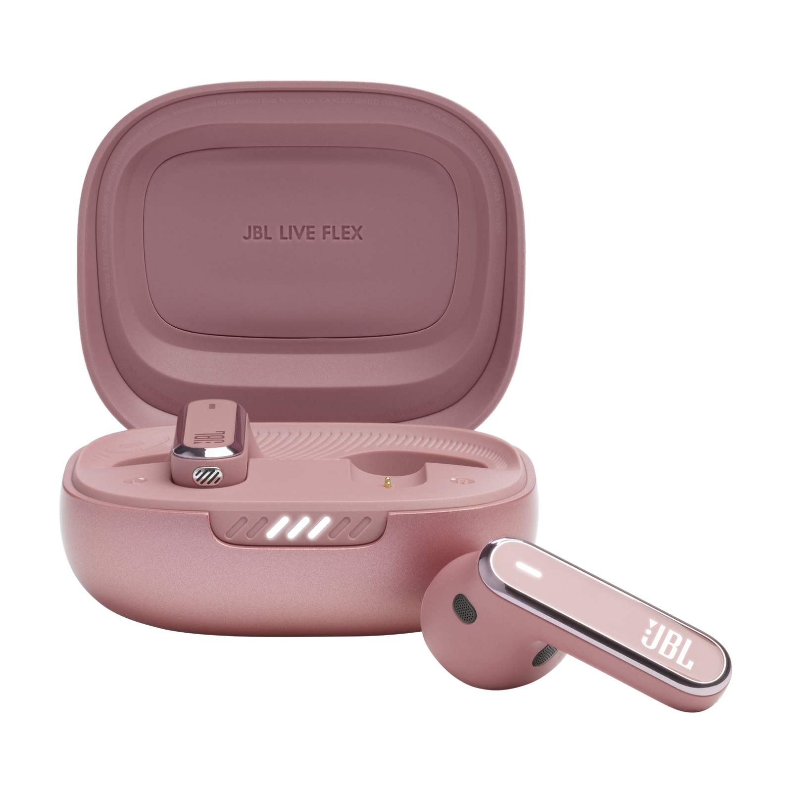 JBL Live Flex Rose | Noise Cancelling Oortjes | True Adaptive Noise Cancelling Oordopjes Van JBL Draadloze Oordopjes