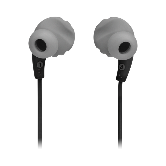 JBL Endurance RUNBT - Black - Sweatproof Wireless In-Ear Sport Headphones - Back image number null