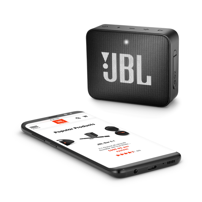JBL Go 2 - Midnight Black - Portable Bluetooth speaker - Detailshot 3 image number null