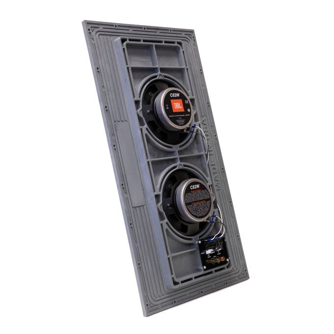 Conceal C82W - Grey - Dual-panel, Dual 8-inch (200mm) Invisible Subwoofer System - Detailshot 1 image number null