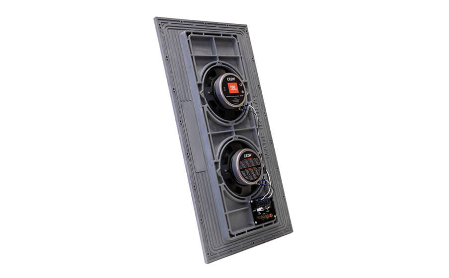 Conceal C82W Ontwerp met twee panelen, elk met dubbele 8-inch (200 mm) LF drivers - Image