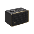 JBL Authentics 200 - Black - Smart home speaker with Wi-Fi, Bluetooth and Voice Assistants with retro design - Hero