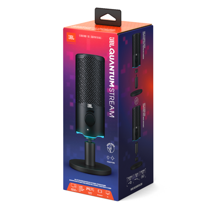 JBL Quantum Stream | Hoogwaardige USB-microfoon met dubbel opname