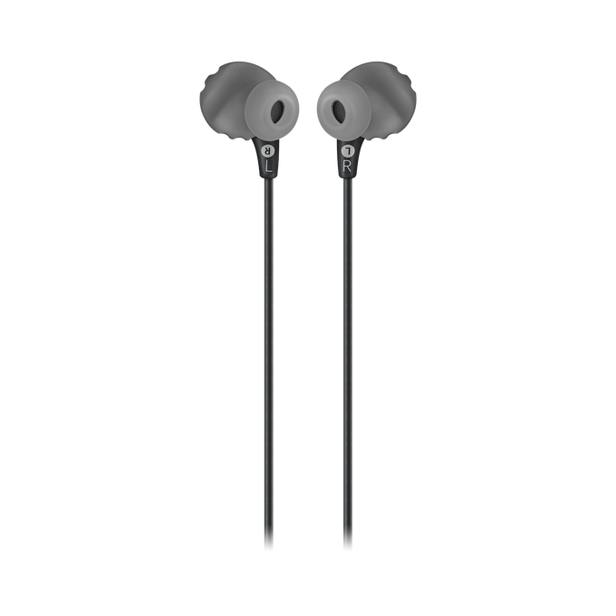 JBL Endurance RUN - Black - Sweatproof Wired Sport In-Ear Headphones - Back image number null