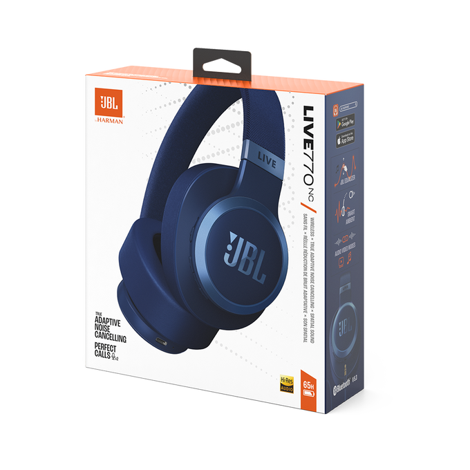 JBL LIVE 770 NC / JBLLIVE770NCBLU / ブルー JBL Live 770NC | Draadloze over-ear koptelefoon met True Adaptive
