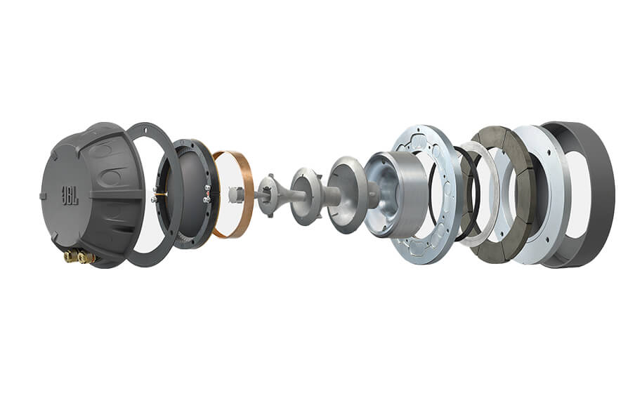 Project K2 S9900 4-inch (100 mm) magnesium diafragma compressiedriver gekoppeld aan een gepatenteerde Bi-Radiale hoorn. - Image