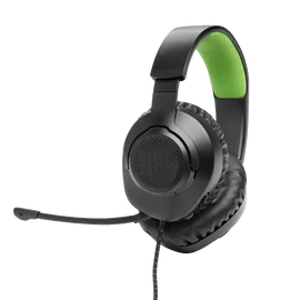 JBL Quantum 100X bedrade over ear gamingheadset in zwart/groen, met