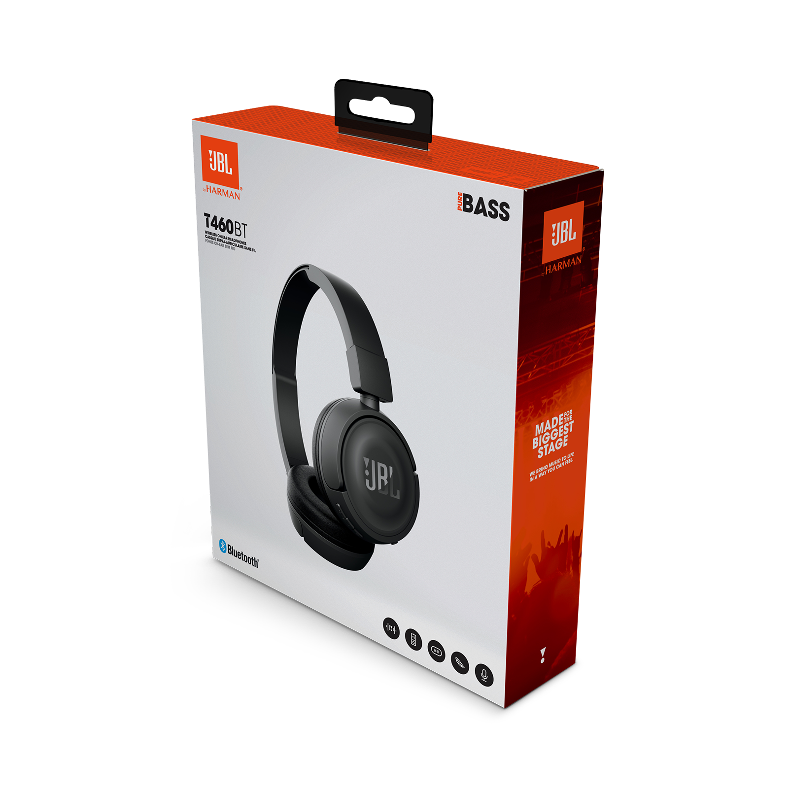 JBL T460BT Draadloze onear hoofdtelefoon